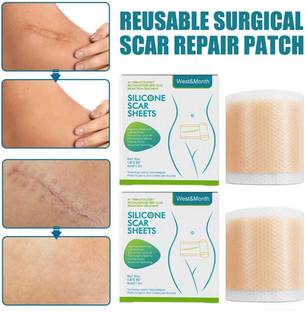 Green Aroma Medical Grade Silicone Gel Tape for Scar Removal, Surgery, C-section, Burn Crepe Bandage