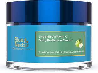 Blue Nectar Green Vitamin C Cream for Skin Glow, Dark Spots Removal Cream for Women