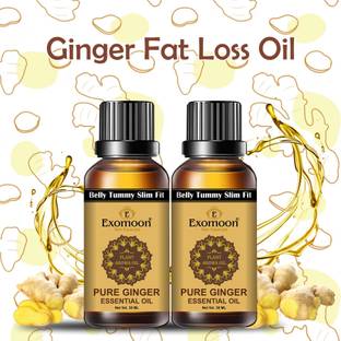 EXOMOON 2 Pack Ginger Oil Lymphatic Drainage Massage