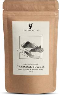 Herbal Mitra 100 % Pure Charcoal Face Pack Powder Peel Off Mask Anti pollution