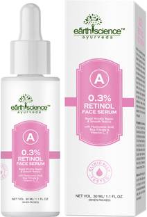 Earth Science Ayurveda Retinol Face Serum W/ Hyaluronic Acid, Rice Filtrate & Vitamin C & E Oil