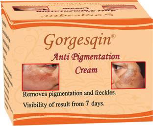 GORGESQIN Anti Pigmentation & Anti Freckle Cream, Removes pigmentation from 7 days,