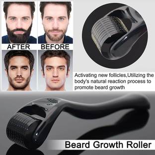ingostores Mind Matters Beard Growth Roller Derma Roller 0.5mm Hair Growth Stimulator