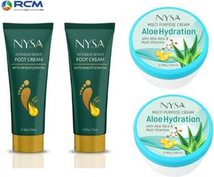 RCM Nysa Foot Cream (50g) and Multipurpose Cream (80 ml) (Pack of 2)