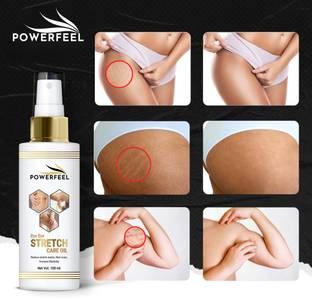 POWERFEEL Stretch Marks Oil to Reduce & Skin Toning Stretch Mark Removal Oil