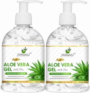 Pure Jangali Organics 100% Pure Aloe Vera Gel for glowing Face, Skin & Hair
