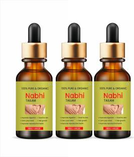 The Nile Ramban Belly Button Nabhi Oil for Health and Beauty For Men & Women Pack Of 3