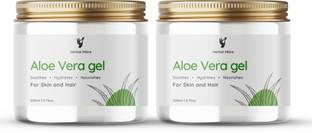 Herbal Mitra Pure Aloe Vera Skin/Hair Gel With Vitamin E | Natural Moisturizer | Paraben Free