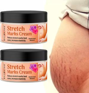 एलिब्लिस Stretch Marks Cream with Toxin-Free Ingredients and Zero Mineral Oil Pack of 2