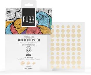 FURR By Pee Safe Hydrocolloid Acne Relief Patches Reduces Acne, Spots and Blemishes (60 Patches)