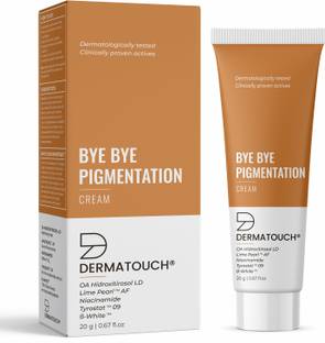 Dermatouch Bye Bye Pigmentation Cream for Pigmentation and Blemishes removal , Anti Pigmentation face cream for Men & Women with Lime Pearl & B-White-20G