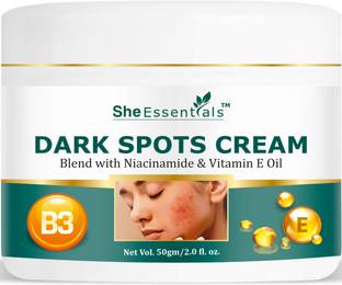 She Essentials Dark Spot Corrector Cream W/ Niacinamide & Vitamin E for Acne Spot, Uneven Tone