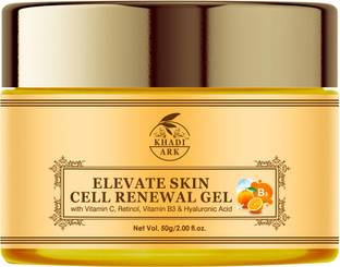 Khadi Ark Elevate Skin Cell Renewal Gel with Vitamin C, B3, Hyaluronic Acid for Skin Glow