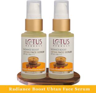 LOTUS HERBALS Radiance Boost Ubtan Face Serum ( Pack of 2 ) ( 30ml * 2 )