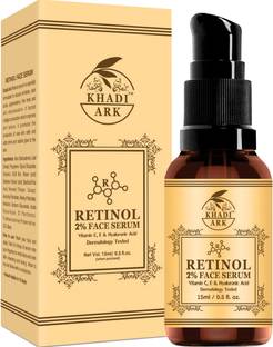Khadi Ark Retinol Face Serum For Anti Aging| Vitamin C, E & Hyaluronic Acid for Clear Skin