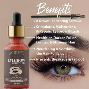 white bon 100% Pure Eyebrow & Eyelashes Growth Oil-Enriched with Natural Ingredients