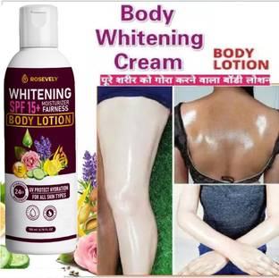 Rosevely Body Lotion For Deep Skin Nourishment | Enriched With Apricot & Almond Oil