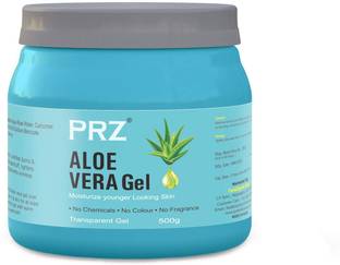 PRZ Pure ALOE VERA Gel (500g) Moisturize Skin & Younger Looking (No Chemicals, No Colour, No Fragrance)
