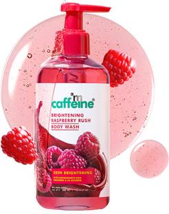 mCaffeine Brightening Raspberry Rush Body Wash, Brighter Skin with Fruity Raspberry Aroma