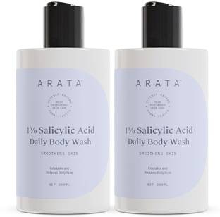ARATA 1% Salicylic Acid Daily Body Wash | Reduces Bacne and strawberry skin