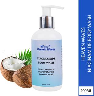 heaven waves Niacinamide Body Wash Even Complexion | Deep Hydration | Control Acne