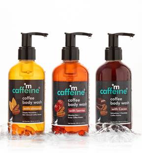 mCaffeine Coffee De Tan Body Washes Trio