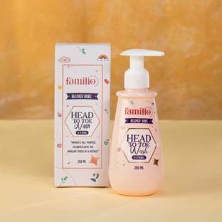 FAMILIO Head To Toe Wash, Baby Body Wash with Aloe Vera and Calendula Flavor