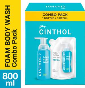 CINTHOL Cool Foaming Body Wash, Glycerin Shower Gel