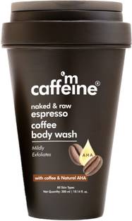 mCaffeine Espresso De Tan Body Wash for Men & Women with AHA, for glowing skin