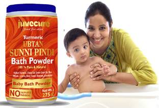 juvecure Herbal Turmeric Baby Bath Powder, Discover the Magic Premium Ubtan Sunni Pindi