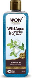 WOW SKIN SCIENCE Wild Aqua & Ceramide Body Wash | For Cool & Refreshing Skin|Tones & Softens Skin