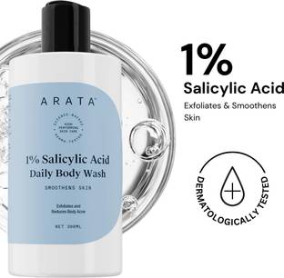 ARATA 1% Salicylic Acid Daily Body Wash | Reduces Bacne and strawberry skin