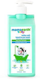 Mamaearth Milky Soft Head to Toe Wash With Oats, Milk & Calendula for Babies | 2-in-1