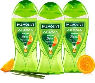 PALMOLIVE Orange Essential Oil & Lemongrass Aroma Morning Boost (Tonic) Body Wash 3x250ml