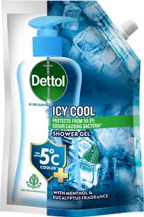 Dettol Icy Cool Body Wash Refill for Men Goodness of Salicylic Acid |Menthol Freshness