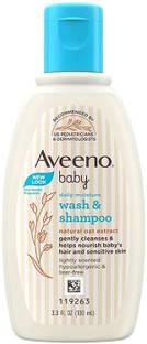 Aveeno Baby Daily Moisture Wash & Shampoo| Natural Oats Extract for delicate Skin