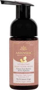 Areoveda Hydrating Body Foam Wash, Natural & Refreshing, Gives 24 Hrs Hydration