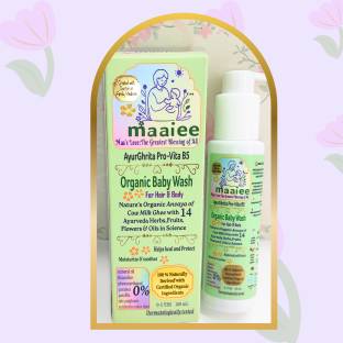 MAAIEE Baby Wash with Pure Cow Ghee Blended in Fresh Ayurveda