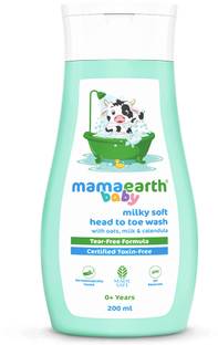 Mamaearth Milky Soft Head to Toe Wash With Oats, Milk, and Calendula for Babies