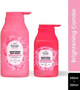 Foxtale Brightening Body Wash & Body Lotion SPF 30 | For Smooth & Glowing Skin