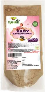 TRYME HERBS TryMe Herbal-Baby Bath Powder Full Body Wash for Babies | 100% Natural | 9 Herbs