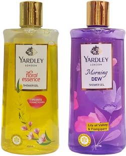 Yardley London PEONY & YLANG YLANG AND MORNING DEW SHOWER GEL.250 ML EACH,PACK OF 2