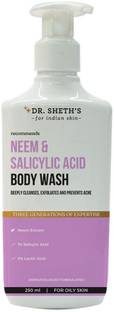 Dr. Sheth’s Neem & Salicylic Acid Body Wash For Back & Body Acne | 250 mL