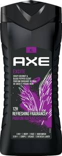 AXE Excite 3 In 1 Body, Face & Hair Wash for Men, Long-Lasting Fragrance