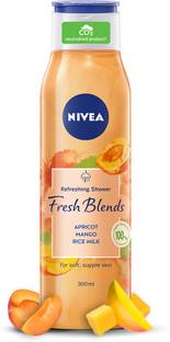 NIVEA Fresh Blends Apricot (300 ml) with Natural Fruit Extracts, Vegan Body wash