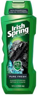 Irish Spring Body Wash, Pure Fresh with Charcoal - 532ml (18oz)