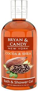 Bryan & Candy New York Cocoa and Shea Shower Gel (300ml). Gentle, Moisturizing Body Wash for Soft, Supple Skin