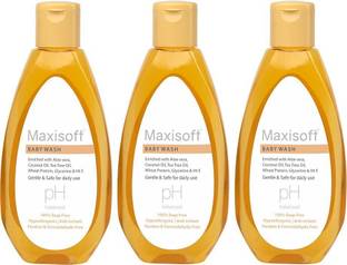 Maxisoft Skin Nourishing Baby Wash | Coconut Oil & Tea Tree Oil (100 ml - Pack of 3)