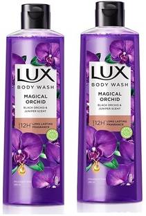 LUX Shower Gel, Black Orchid Fragrance & Juniper Oil Body wash 245mlx2