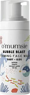 o'mumsie Baby & Kids Foam Face Wash with Saffron, Tomato, & Coconut Water (100 ml)